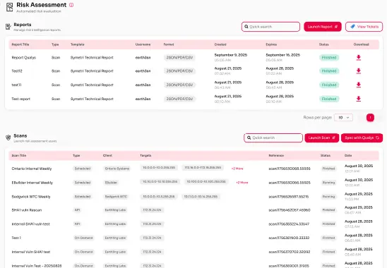 symetri-core-Risk Assessment & Ticketing